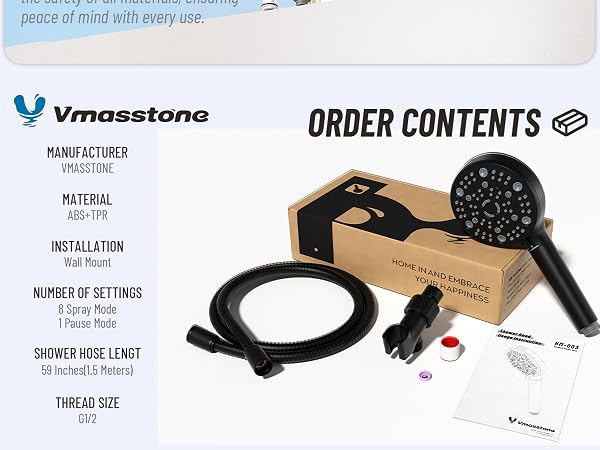 filtered shower head with handheld