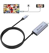 Guermok TV Mode Projection Cable for Switch 2, 67in, USB-C to HDMI Cable with HDR & ALLM, Support...