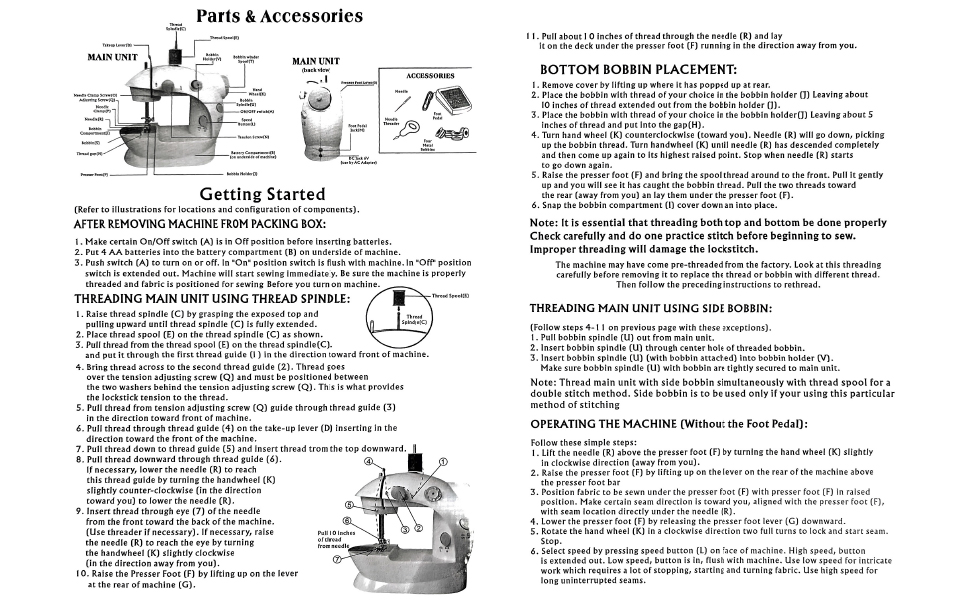 Mini Sewing Machine Portable Sewing Machine