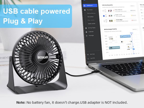 usb cord powered fan small portable fan for office desk personal table fan