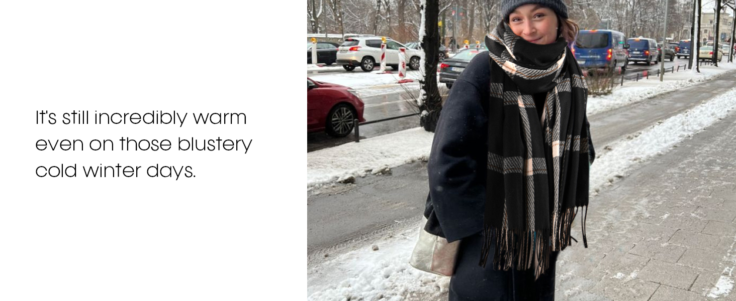 beautiful cashmere scarf for women in cold winter
