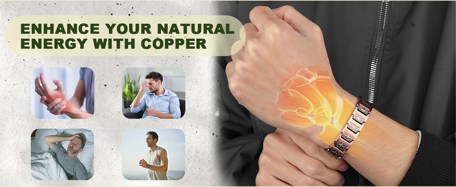mens copper bracelet for pain relief