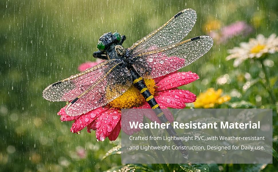 Weather-Resistant PVC Dragonfly Clip