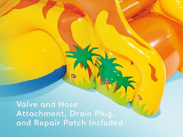 Heavy-duty repair patch is included