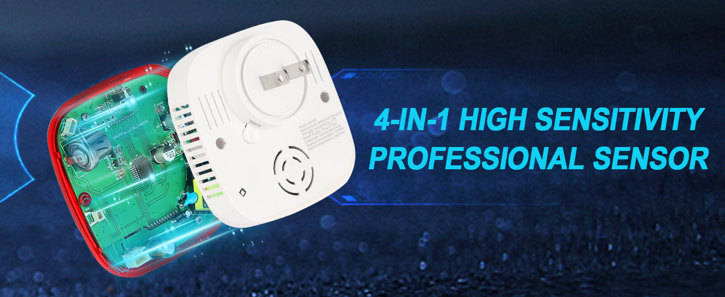 combination gas and carbon monoxide detector