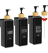 VITVITI Shampoo and Conditioner Dispenser, 17OZ Refillable Shower Soap Dispenser Wall Mounted, Pl...