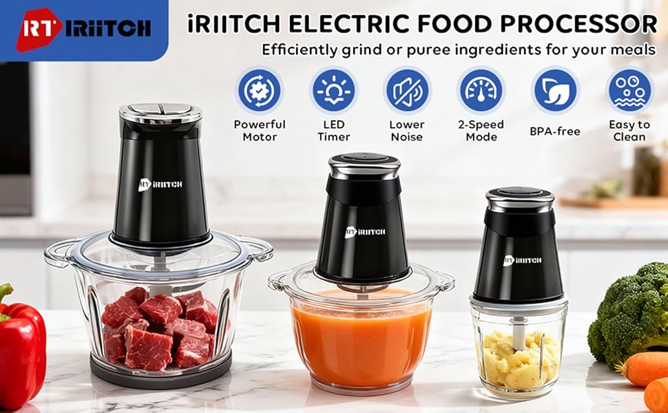 iRIITCH Electric Food Processor