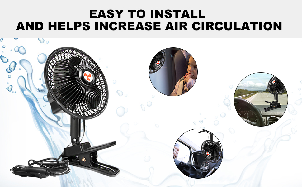 12 Volt Oscillating Fan