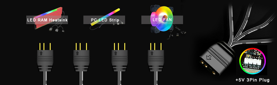 5V 3pin rgb splitter