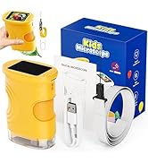 Microscope, 200x-1000x Magnification Handheld Portable Microscope, with 4k Screen &amp; LED Lights, E...