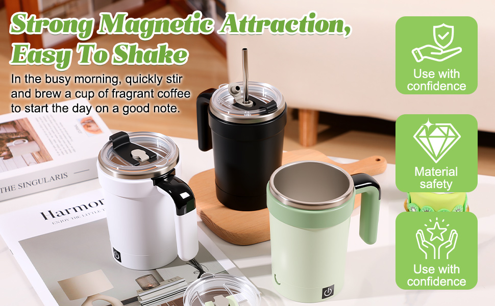 Automatic Magnetic Stirring Coffee Mug