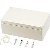 Zulkit Junction Box ABS Plastic Dustproof Waterproof IP65 Universal Electrical Boxes Project Encl...