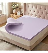 2 Inch Mattress Topper California King, Gel Infused Memory Foam Mattress Topper for Pressure Reli...