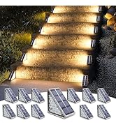 NIORSUN Small Solar Step Lights Gray Warm White (12pcs/set)