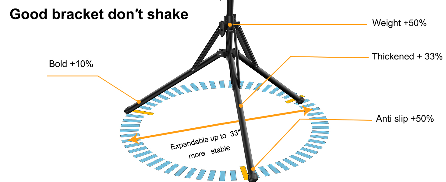 18 in ring light with stand