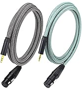 Ihurllu 1/8 to XLR Female Microphone Cable, 3.3Feet XLR Female to Stereo 3.5mm Mini TRS Aux Cord,...