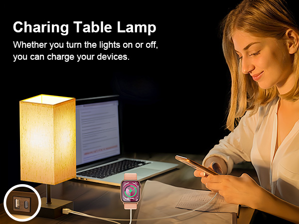 bedside lamp usb charger