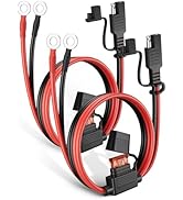 Oyviny 2Pack 1.98FT SAE Battery Charger Cable with 10A Inline Fuse, 16AWG UL Listed Quick Disconn...
