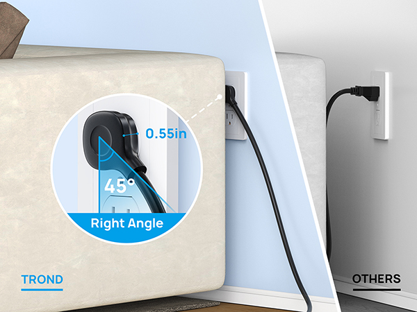 power strip flat plug