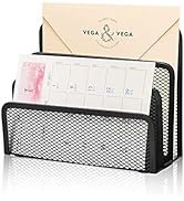 Desk Mail Organizer wishacc Small File Holders Letter Organizer Metal Mesh Document/Filing/Folder...