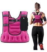 ZELUS Weighted Vest for Women Men, 6/8/12/16/20LB U-Shaped Ergonomic for Even Weight Distribution...