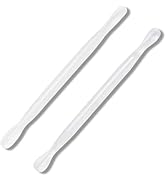 HaimiLiya 2Pcs Plastic Cuticle Pusher, Dual-end Dead Skin Nail Pusher, Gentle Plastic Pusher, Gel...