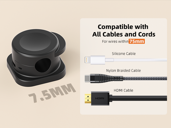 cord holder for nightstand cable clips