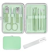 Manicure Set Professional Nail Clippers, Andrea 10 pcs nail clippers for men and Pedicure Kit, Na...