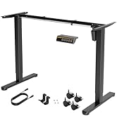 Claiks Standing Desk Frame, Electric Stand Up Desk Legs Frame Workstation Up to 63