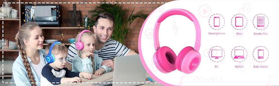kids wireless headphones,kids bluetooth headphones,toddler headphones
