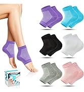 Moisturizing Socks,6pcs ?toeless Socks for Women for Dry Cracked Heel Treatment,Cracked Heel,msil...