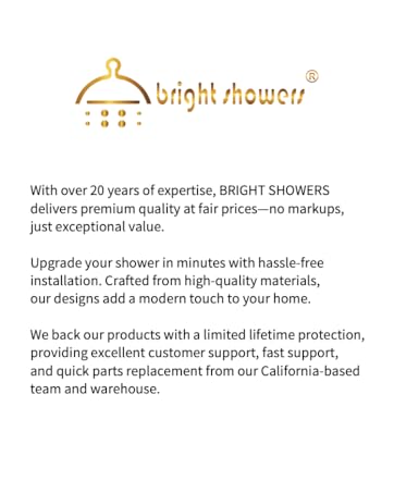 bright showers dual shower head