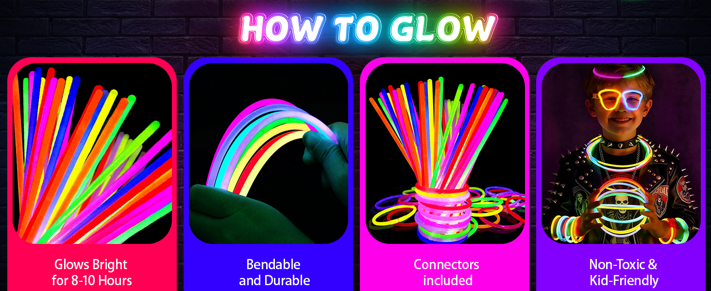 4th of july glow sticks bulk