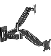 MOUNT PRO Dual Monitor Wall Mount for 2 Computer Screen up to 32 Inch, Gas Spring Double Monitor ...