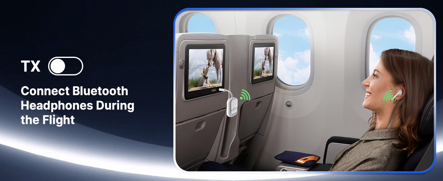 airplane bluetooth adapter for headphones