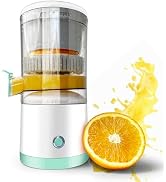 SUNHAIXIA Rechargeable Electric Juicer - Citrus Juicer with Type-c Rechargeable for Orange, Lemon...