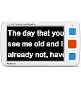 Koolertron 5 inch Digital Video Magnifier, Handheld Portable Electronic Reading Aid Support AV Ou...