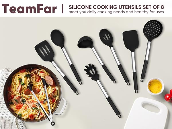 TeamFar kitchen utensils set of 8