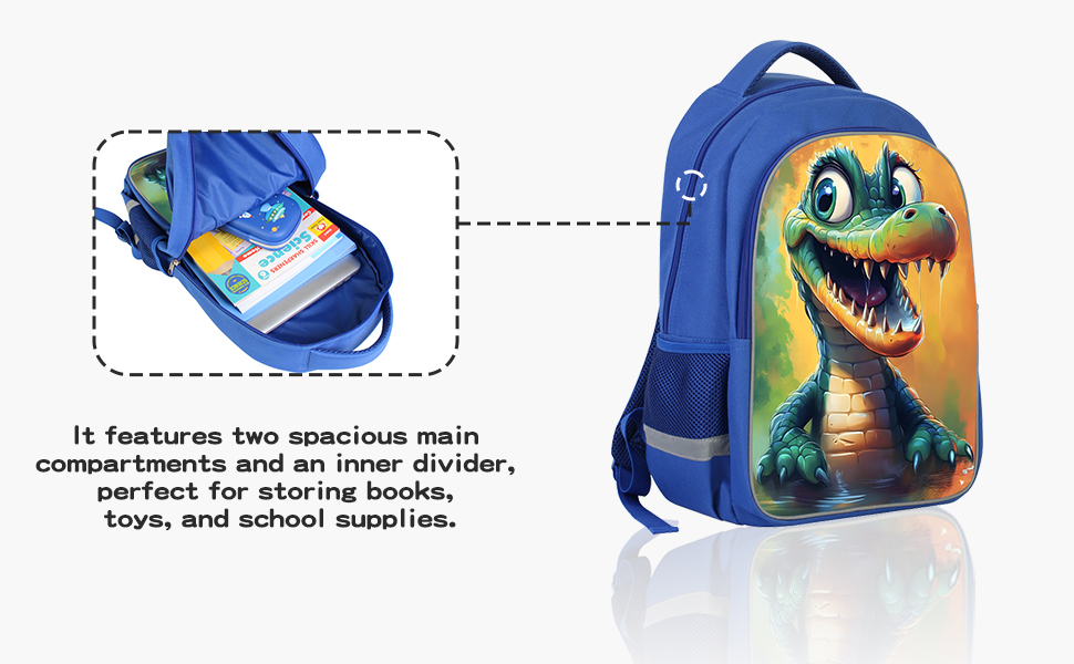 Kids School backpack Boys for School 17" Coloful Bookbag Amazing Gifts for Elementary
