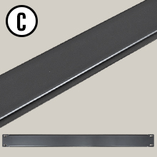 AxcessAbles RKBLANK1U Universal 1U Blank Rack Panel Spacer for 19" Rack Cabinet