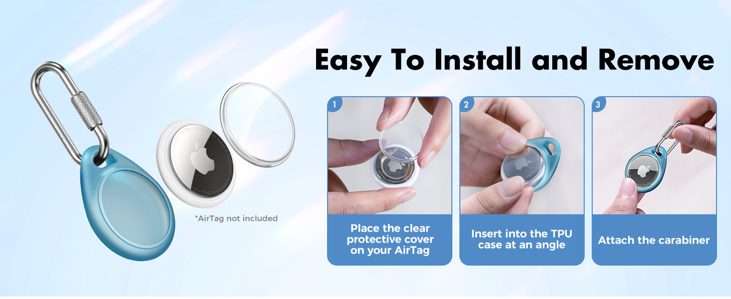 apple air tag. holder keychain