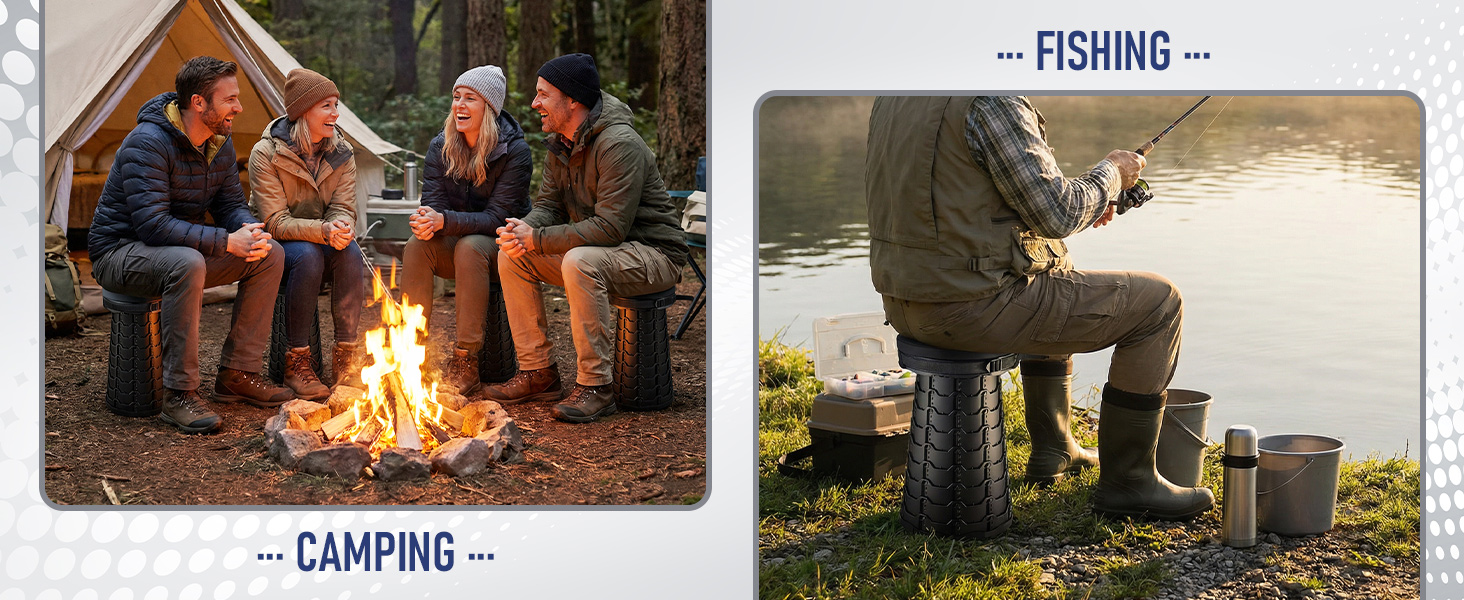 Portable Folding Stool for Adults Heavy Duty
