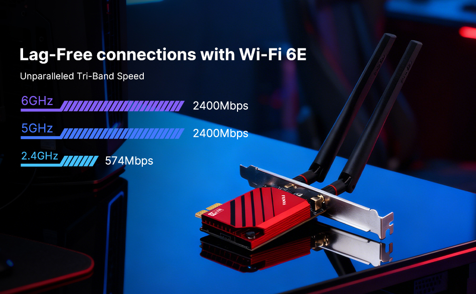 AX5400 WiFi 6E PCIe Card