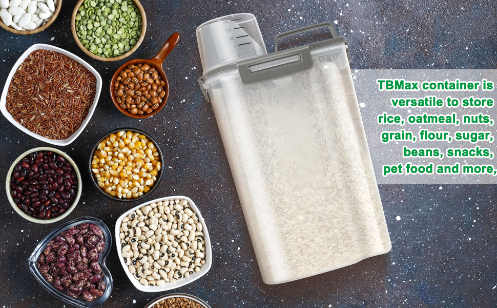 rice container storage rice dispenser