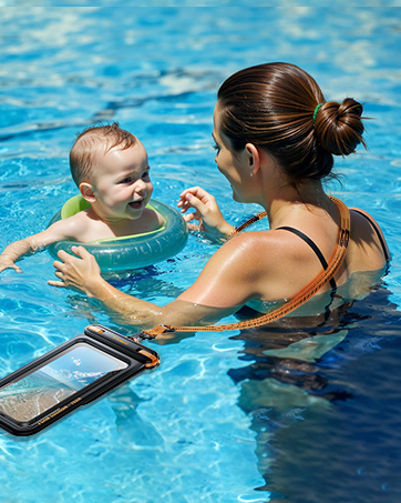 waterproof phone pouch floating