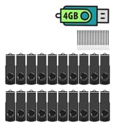 EASTBULL 4GB USB Flash Drive Bulk Thumb Drives 20 Pack with Lanyards USB 2.0 Jump Drive 4GB Memor...