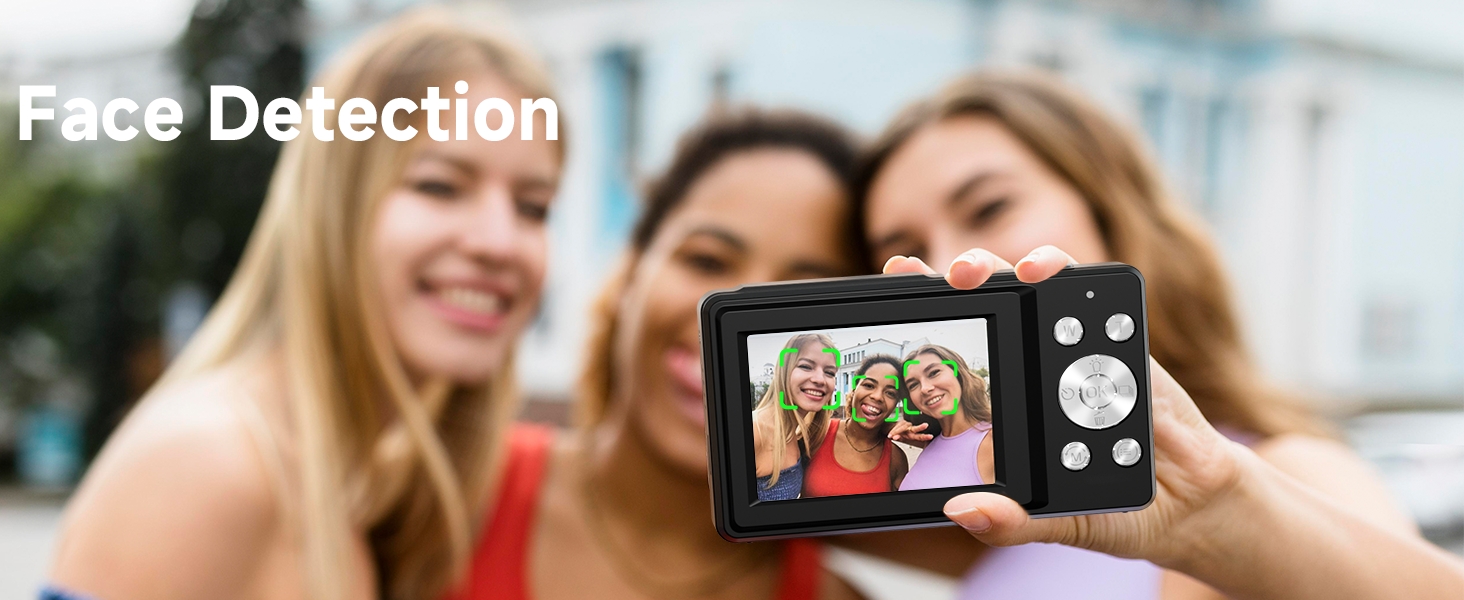 photo camera digital with face detective