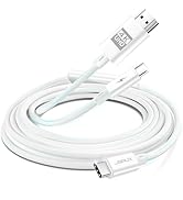 JSAUX 4K USB C to HDMI Cable with PD 100W Charging Port, 2-in-1 Type C to HDMI [ Thunderbolt 3 Co...