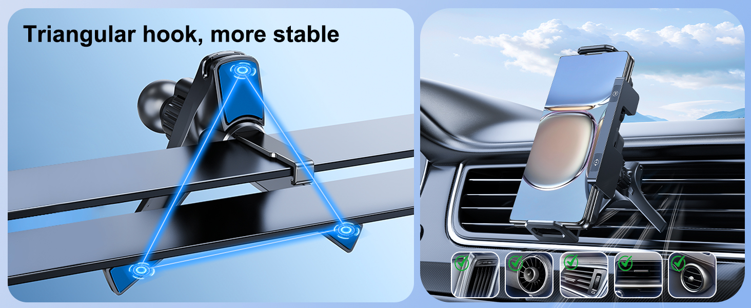 Wireless Car Charger Mount Holder for Samsung Galaxy Z Fold 6 5 4 3 2