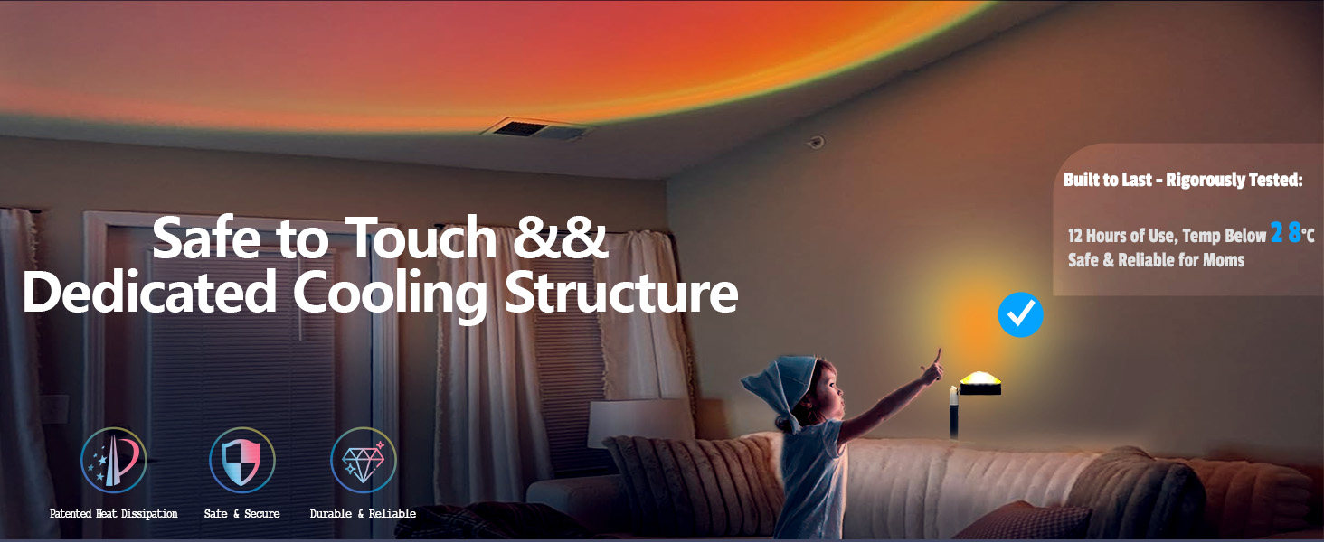 projector lamp orange light warm lights golden hour sunset lamp circle lamp ambient lighting lamps